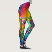 Leggings Splash ! Bulles colorées Abstraites (Droite)