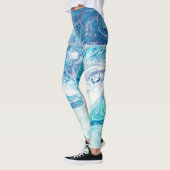 Leggings Splash couleur : Acrylique Abstrait Arrière - plan (Gauche)