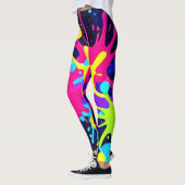 Leggings Splash couleur vive (Gauche)