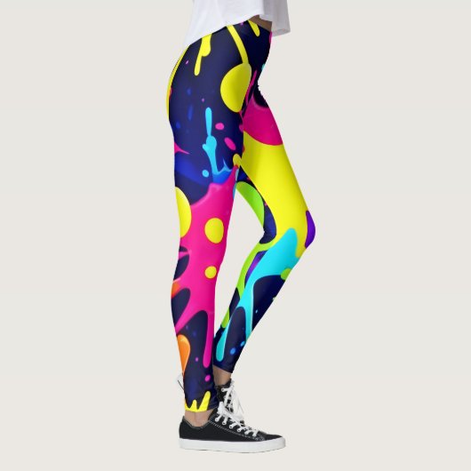 Leggings Splash couleur vive (Droite)