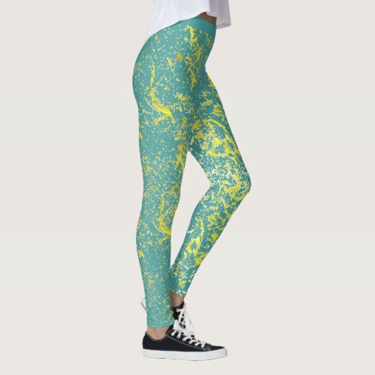 Leggings splash yellow (Droite)