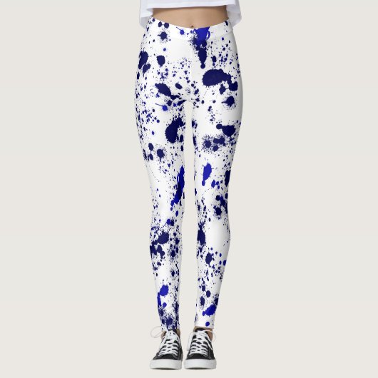 Leggings Splatter - Bleu (Devant)
