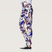 Leggings Splatter - Rouge et Bleu (Gauche)