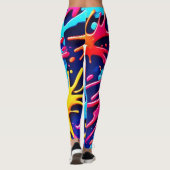 Leggings Splatterfest : un chaos coloré (Dos)