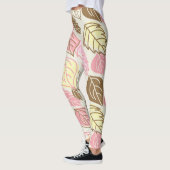Leggings Splendor d'automne : Motif sans feuille (Gauche)