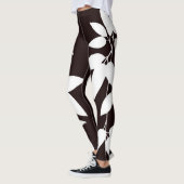 Leggings SPNP_Leggings aux feuilles blanches (Gauche)