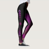 Leggings Sport moderne noir et rose LEGINGS (Droite)