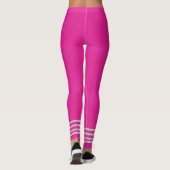 Leggings Sport personnalisé l Exercice de performance rose (Dos)