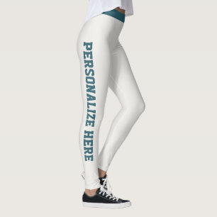 Leggings Sport personnalisé pour femmes chaud neutre rayure