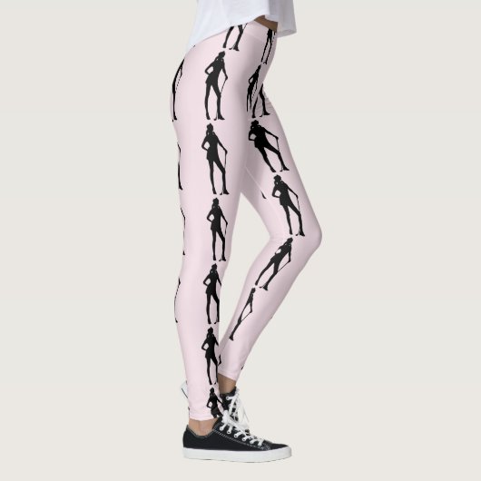 Leggings Sport rose féminin de golf (Droite)