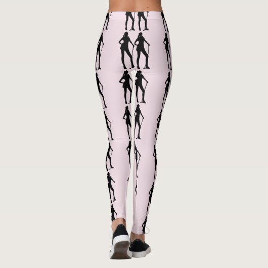 Leggings Sport rose féminin de golf (Dos)