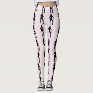 Leggings Sport rose féminin de golf
