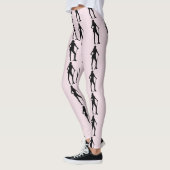 Leggings Sport rose féminin de golf (Gauche)