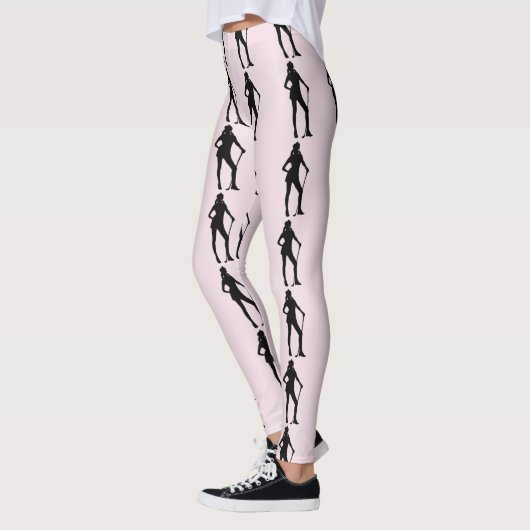 Leggings Sport rose féminin de golf (Gauche)