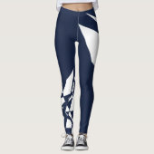 Leggings Sportif Dashing Deep Blue Check rayé (Devant)
