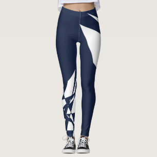 Leggings Sportif Dashing Deep Blue Check rayé