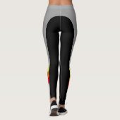 Leggings Sporty Red/Orange/Jaune (Dos)