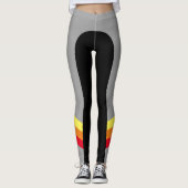 Leggings Sporty Red/Orange/Jaune (Devant)