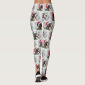 Leggings Springer Spaniel Chien Noël Festif (Dos)