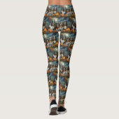 Leggings Springer Spaniel Halloween Épouvantable (Dos)