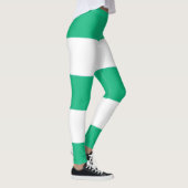 Leggings Spunky Green et White Stripes pour le plaisir! (Droite)