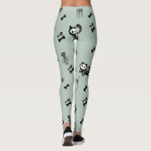 Leggings squelette de chat os de poisson (Dos)