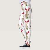 Leggings squelette de rennes de noël (Gauche)
