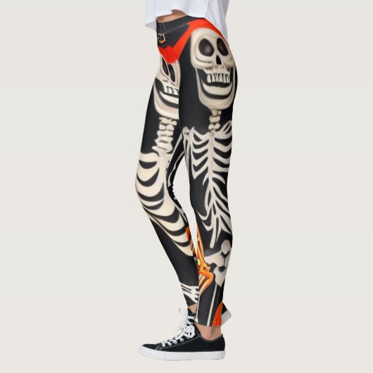 Leggings Squelette d'Halloween (Gauche)