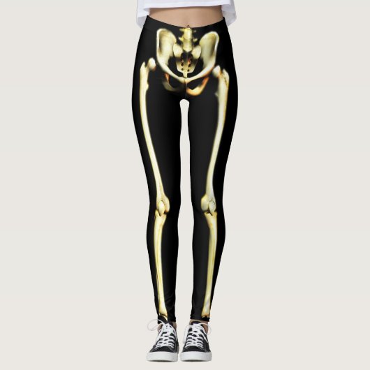 Leggings Squelette d'Halloween (Devant)
