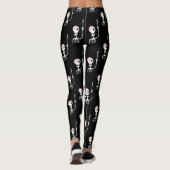 Leggings Squelette d'Halloween avec épée (Dos)