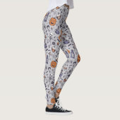 Leggings Squelette d'Halloween vintage et Motif de potions (Droite)