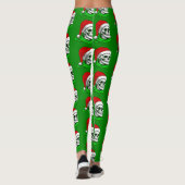 Leggings squelette gothique de Noël père Noël (Dos)