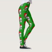 Leggings squelette gothique de Noël père Noël (Droite)