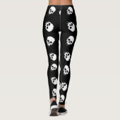 Leggings squelette noir blanc halloween (Dos)
