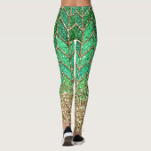 Leggings St Patrick Green Gradient Parties scintillant étin (Dos)