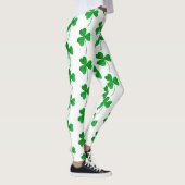 Leggings St. Patrick’s Day Green Faux Glitter Shamrock (Droite)
