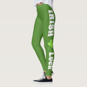 Leggings St Patrick`s Day Irlandais Chance Vert moderne (Gauche)