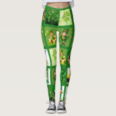 Leggings St. Patrick's Day Ajouter 9 Photos Green Layout Fu (Devant)