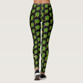 Leggings St Patrick's Day Black and Green Fun (Dos)