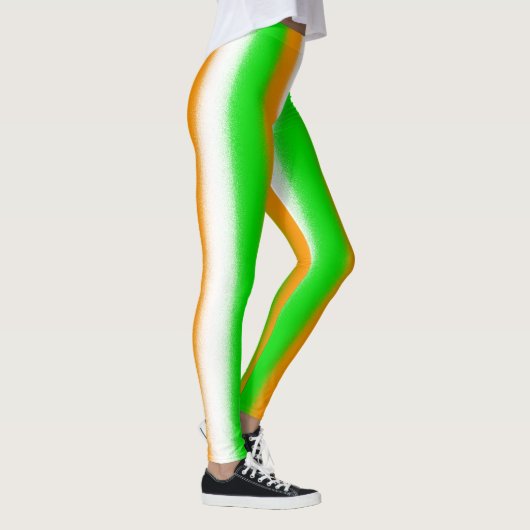 Leggings St Patrick's Day Couleurs irlandaises : Vert orang (Droite)