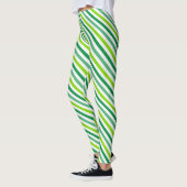 Leggings St. Patrick's Day Cross Stripes Motif-54602 (Gauche)