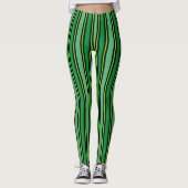Leggings St. Patrick's Day Green Black Grandes amincissante (Devant)