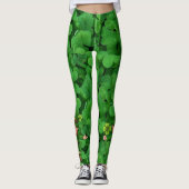 Leggings St. Patrick's Day Green Clover Dancing Leprechaun (Devant)