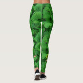 Leggings St. Patrick's Day Green Clover Dancing Leprechaun (Dos)