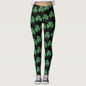 Leggings St. Patrick's Day Green Vine Shamrock Irish Party (Devant)