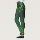 Leggings St. Patrick's Day Green Vine Shamrock Irish Party (Gauche)