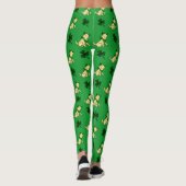 Leggings St. Patrick's Day Jaune Labrador Peluches de chiot (Dos)