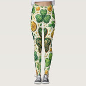 Leggings St. Patrick's Day Shamrock & Gold Femmes (Devant)