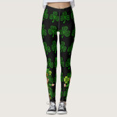 Leggings St. Patrick's Day Your Lucky Day Green Shamrocks (Devant)