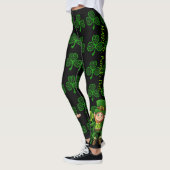 Leggings St. Patrick's Day Your Lucky Day Green Shamrocks (Gauche)